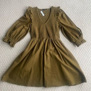 Women MADEWELL Size Small Dress Brown NEW